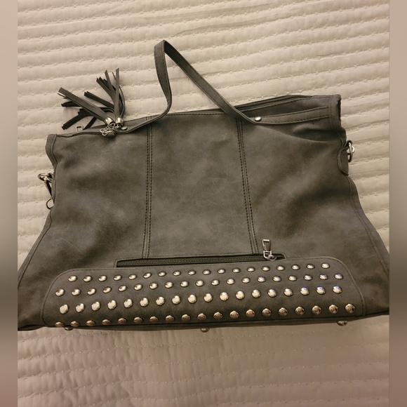 Grey studded purse - Picture 4 of 7